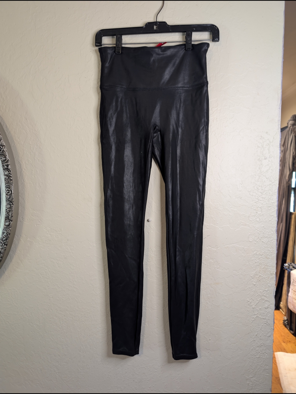 SPANX Slick Black High-Waist  Leggings EUC